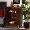 Baxton Studio Nissa Modern and Contemporary Walnut Brown Finished Wood 2-Door Shoe Storage Cabinet 178-11218-Zoro - alternate 2